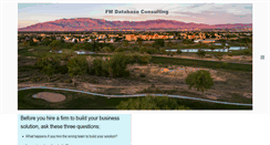 Desktop Screenshot of fmdatabaseconsulting.com
